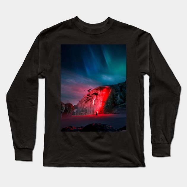 Illuminated Cave Long Sleeve T-Shirt by Shaheen01